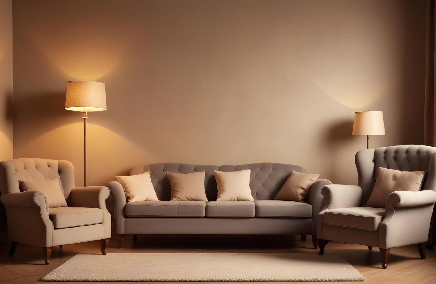 what colour goes with brown leather sofa