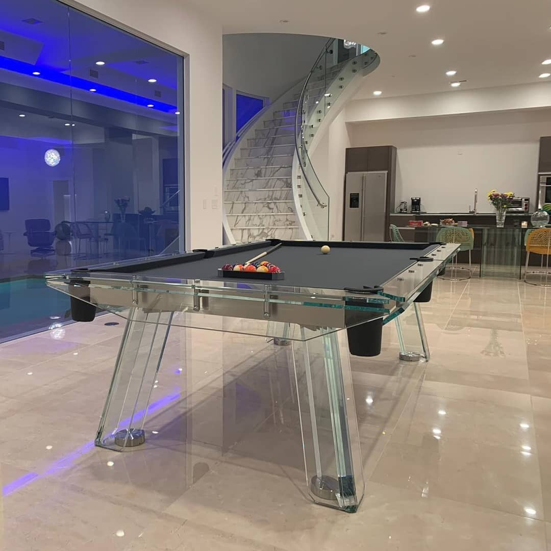 Luxury Clear Pool Table