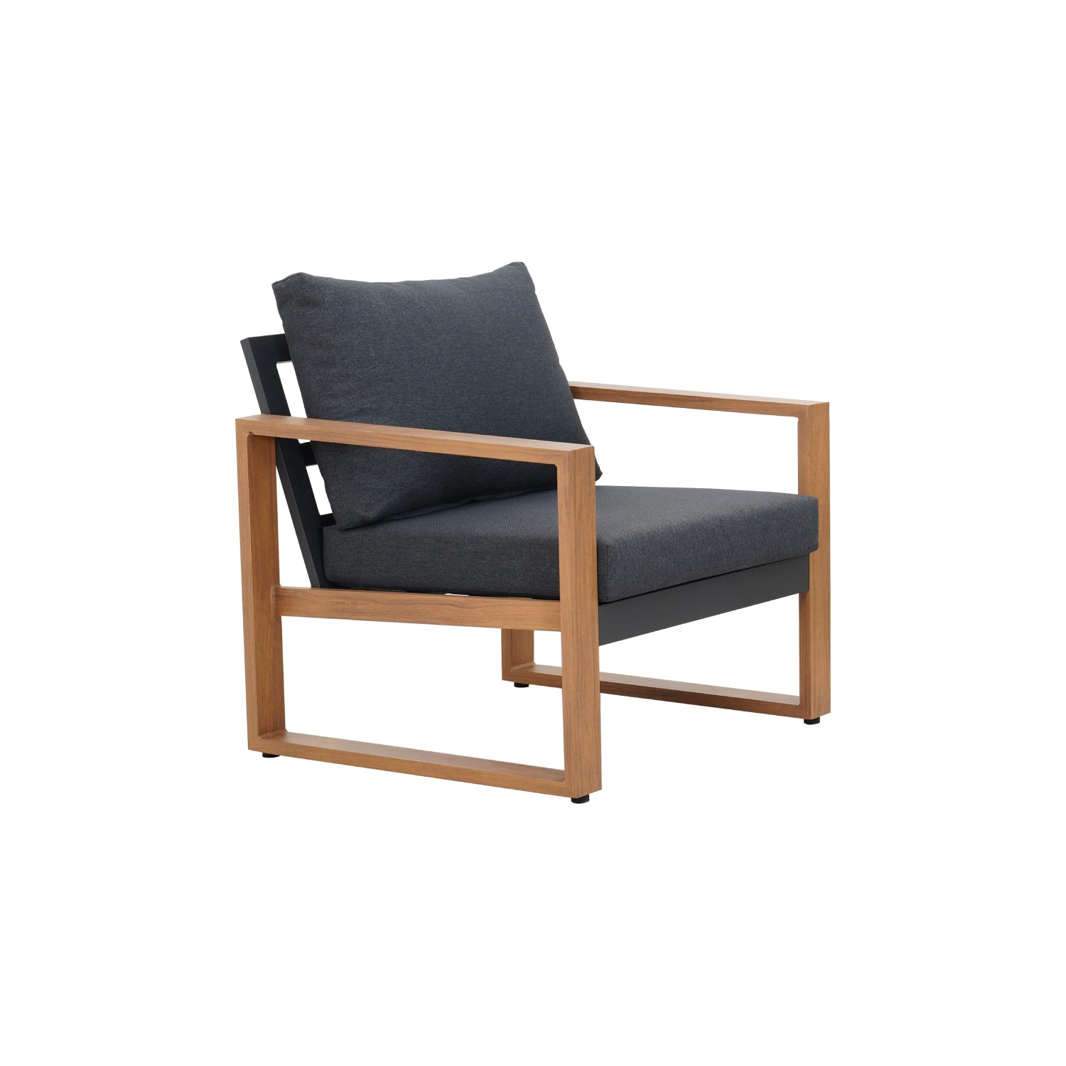 Patio Wood Grain Coating Sofa Set