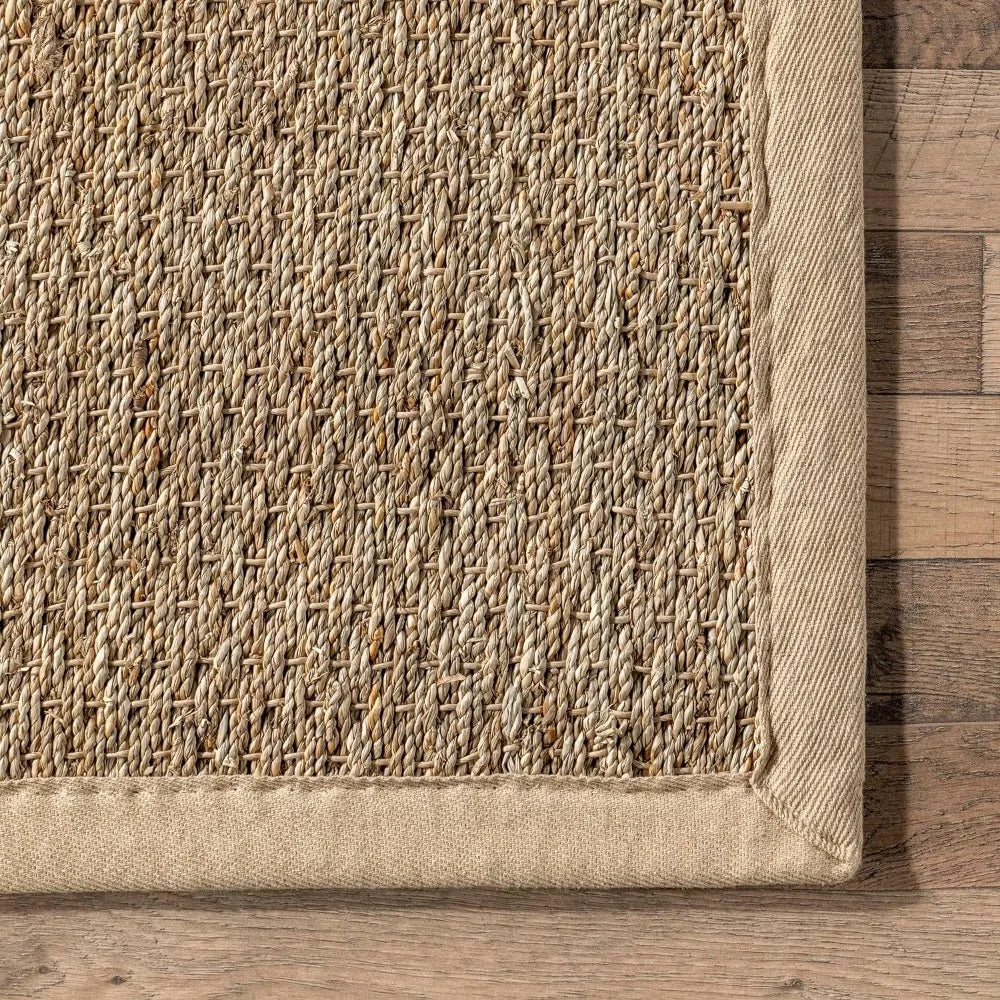 Refined Beige Seagrass Majesty Rug