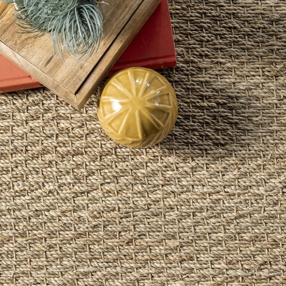 Refined Beige Seagrass Majesty Rug