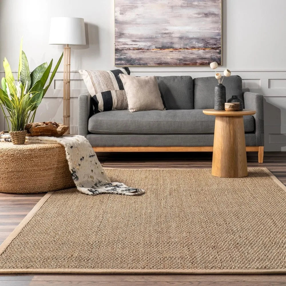 Refined Beige Seagrass Majesty Rug