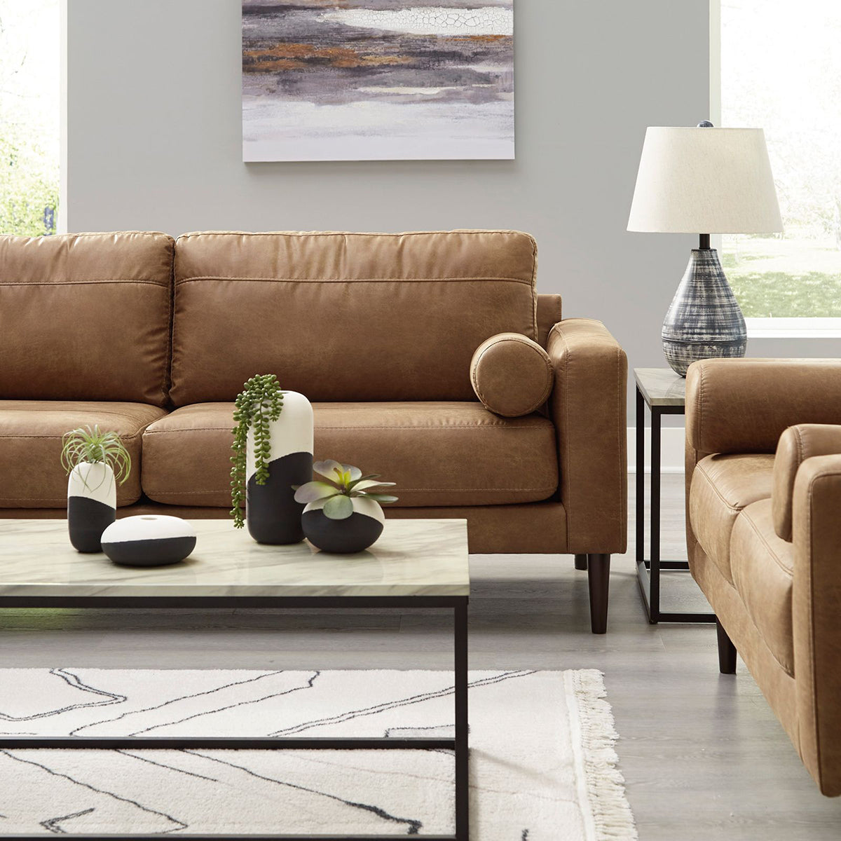 Noler Leather Sofa