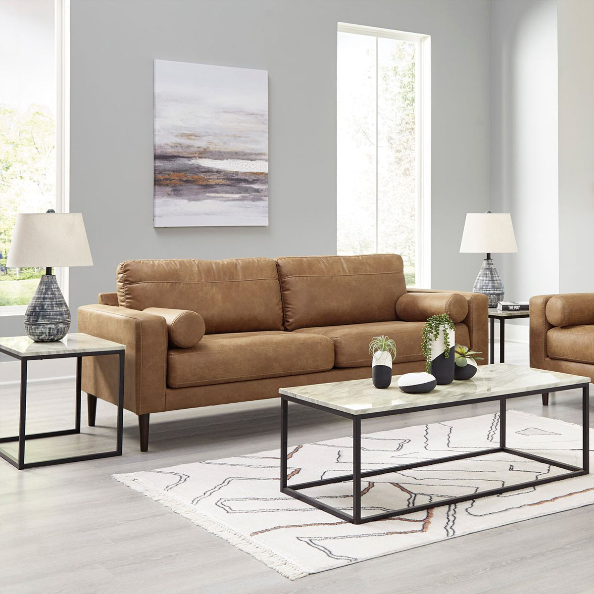 Noler Leather Sofa