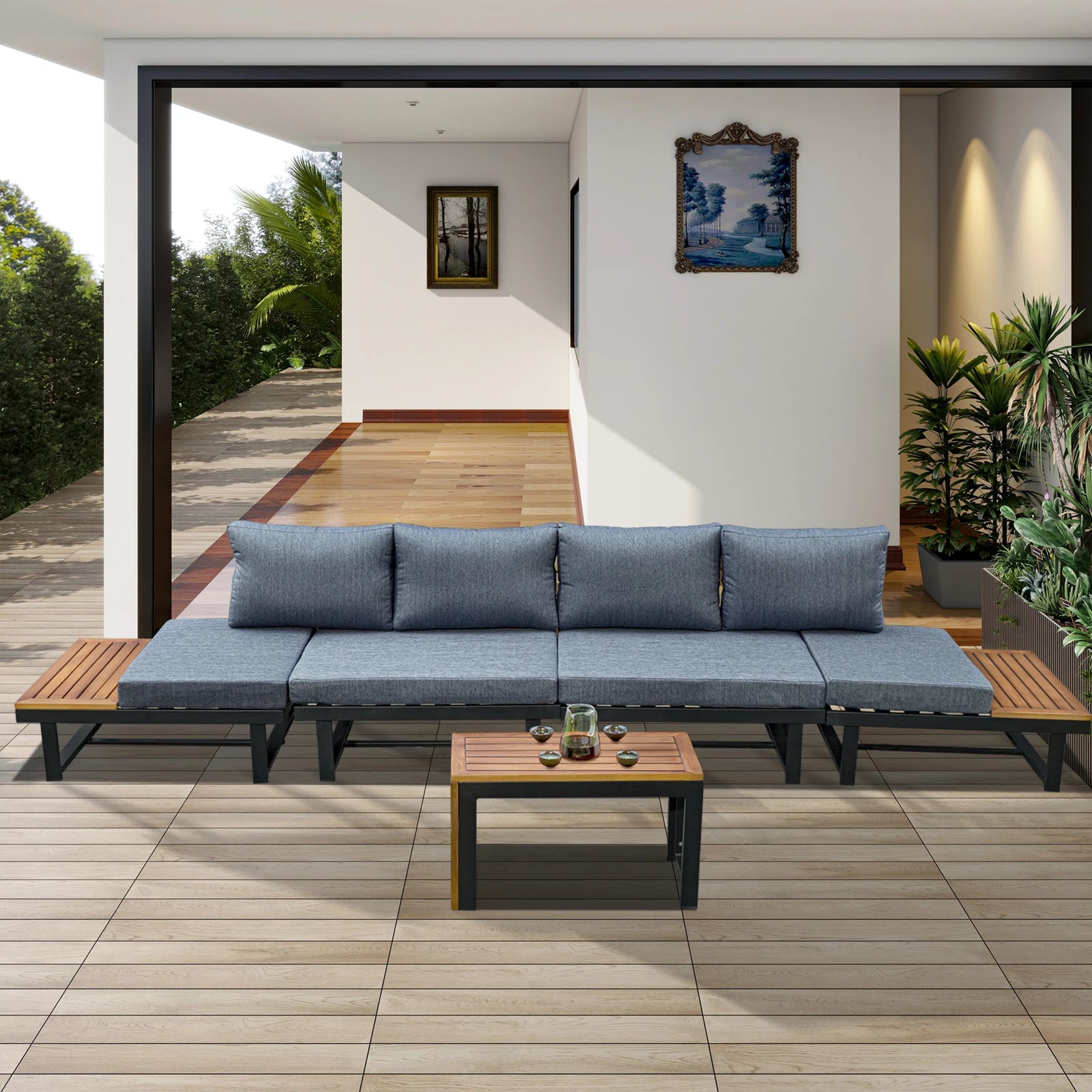 Patio Sectional Sofa Set