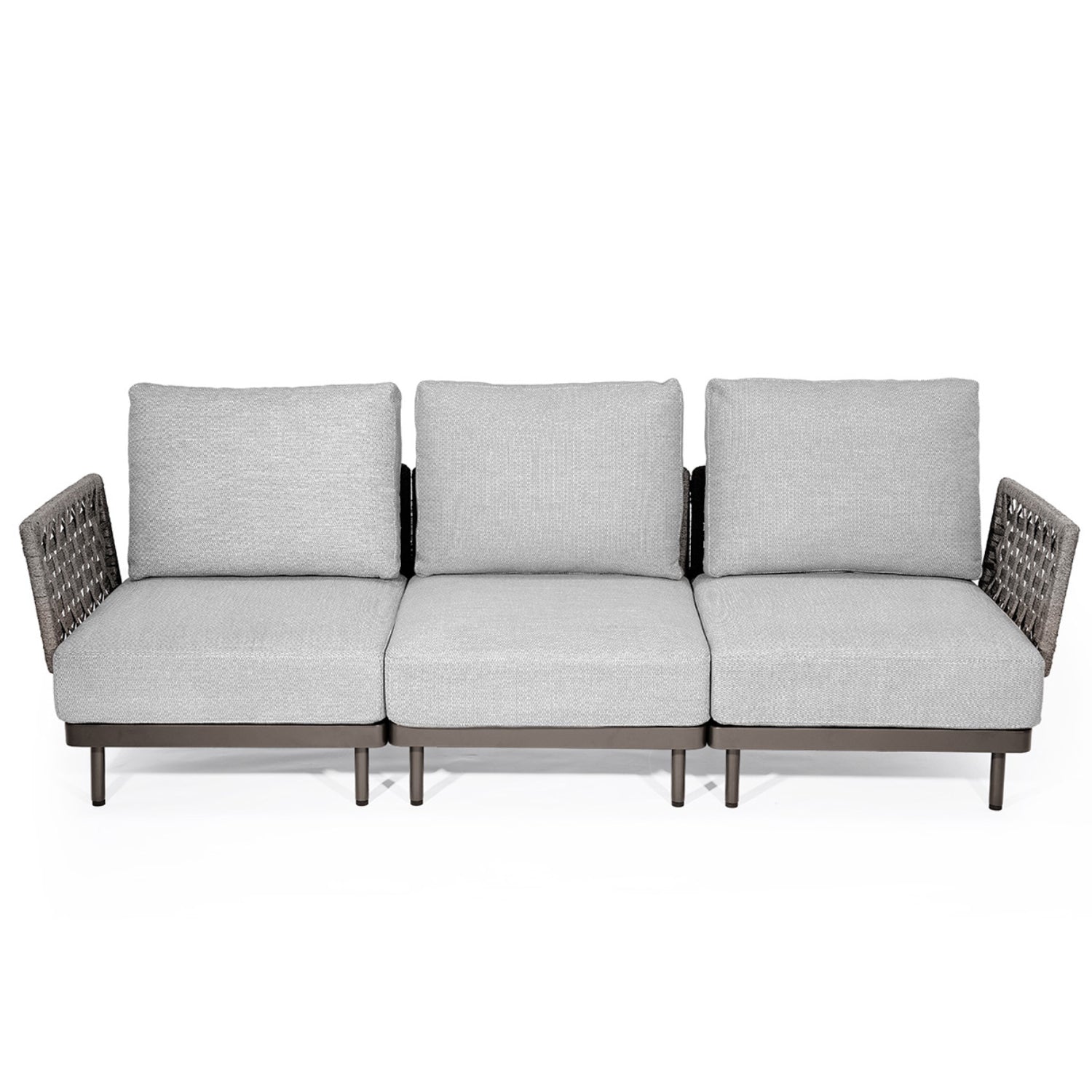 Patio Woven Rattan Sectional Couch Set