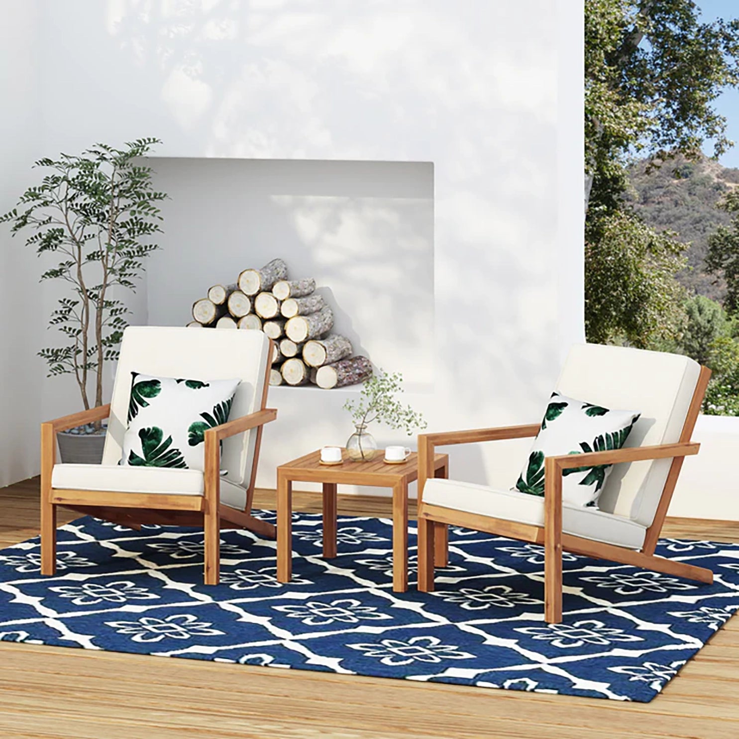 Southern Teak Chair Set